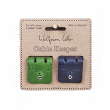 Load image into Gallery viewer, 2 pack cable keepers - navy/green