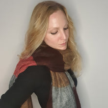 Load image into Gallery viewer, Lolly scarf - dusty pink/coral/saffron/rose