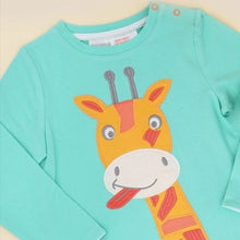 Load image into Gallery viewer, Allie the giraffe long sleeved top