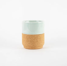 Load image into Gallery viewer, Earthware oil/balsamic bottle - aqua