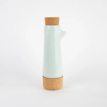 Load image into Gallery viewer, Earthware oil/balsamic bottle - aqua