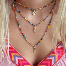 Load image into Gallery viewer, Arcus palm tree charm pendant necklace - multicoloured