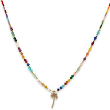 Load image into Gallery viewer, Arcus palm tree charm pendant necklace - multicoloured