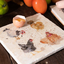 Load image into Gallery viewer, Hens medium platter