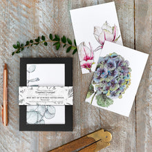 Load image into Gallery viewer, Boxed set 8 botanicals notecards