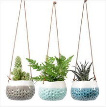 Load image into Gallery viewer, Hanging pots - baby dotty trio
