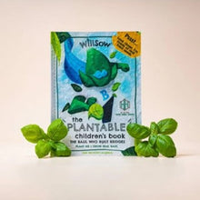 Load image into Gallery viewer, Plantable book - the basil who built bridges