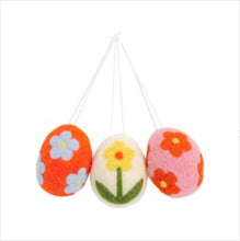 Load image into Gallery viewer, Truly bunny felt egg decs - 3 pack