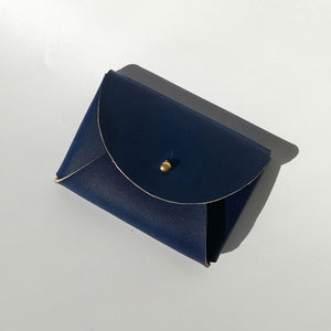Leather card purse - painted