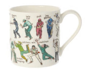 The art of cricket mug