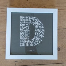 Load image into Gallery viewer, Dad D framed print