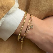 Load image into Gallery viewer, Dragonfly 2 layer charm handmade bracelet