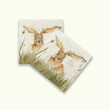 Load image into Gallery viewer, Kensington Collection - family of hares coasters x 2
