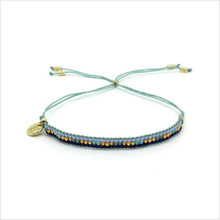 Load image into Gallery viewer, Fancy blue beaded friendship bracelet