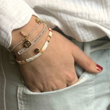 Load image into Gallery viewer, Faro 2 layered bracelet stack - pink