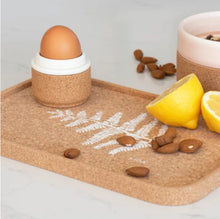 Load image into Gallery viewer, Cork drinks tray - fern