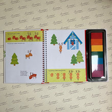 Load image into Gallery viewer, Christmas fingerprint activities book