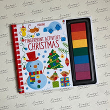 Load image into Gallery viewer, Christmas fingerprint activities book