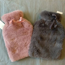 Load image into Gallery viewer, Teddy hot water bottle - charcoal