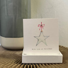 Load image into Gallery viewer, Boxed earrings card - Christmas wreath