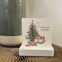 Load image into Gallery viewer, Boxed earrings card - Christmas wreath