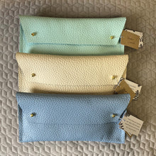 Load image into Gallery viewer, Leather double stud glasses case - various colours