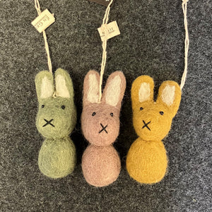 Bunny with purple hanger - small