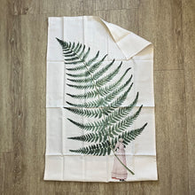 Load image into Gallery viewer, Tea towel - single fern
