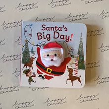 Load image into Gallery viewer, Santa’s big day chunky finger puppet book