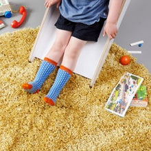 Load image into Gallery viewer, Organic cotton knee socks - blue - pack of 3