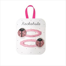 Load image into Gallery viewer, Lola ladybird glitter hair clips