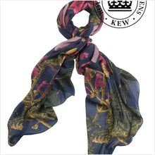 Load image into Gallery viewer, Kew magnolia - blue - scarf