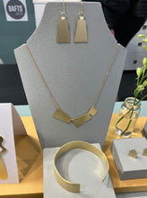 Load image into Gallery viewer, Maya brass hinge earrings