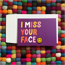 Load image into Gallery viewer, I miss your face card & pin