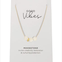 Load image into Gallery viewer, Moonstone cord necklace
