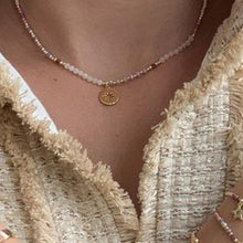 Load image into Gallery viewer, Handmade Zeyfros pink miyuki bead necklace - short