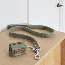 Load image into Gallery viewer, Tweed dog poo bag holder - green