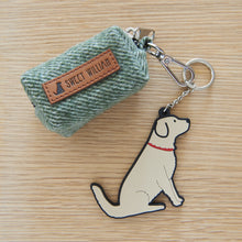Load image into Gallery viewer, Tweed dog poo bag holder - green