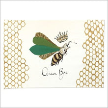 Load image into Gallery viewer, Queen bee tea towel
