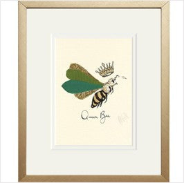 Queen bee framed print