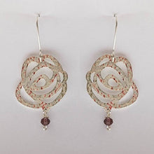 Load image into Gallery viewer, Bespoke Raindrops on Roses jewellery - silver earrings
