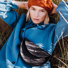 Load image into Gallery viewer, Leather slim half moon bags