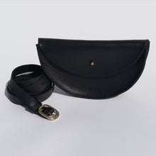 Load image into Gallery viewer, Leather slim half moon bags