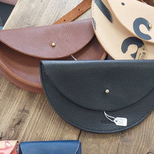 Load image into Gallery viewer, Leather slim half moon bags