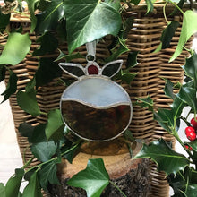 Load image into Gallery viewer, Handmade glass Christmas pudding - medium