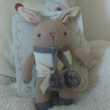 Load image into Gallery viewer, Baby threads bunny rattle
