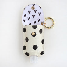 Load image into Gallery viewer, Scattered spot hand gel holder (inc. refillable small bottle)