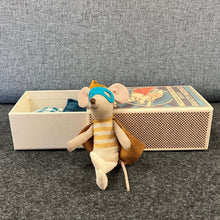 Load image into Gallery viewer, Superhero mouse in a matchbox