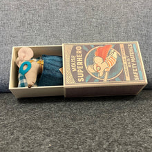 Load image into Gallery viewer, Superhero mouse in a matchbox
