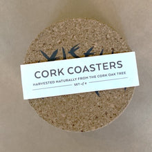 Load image into Gallery viewer, In a pretty grey swallow design, delicate and beautiful for any table. Cork is sustainable, renewable and recyclable - practical too, water impermeable and easily wipe clean and insulating.